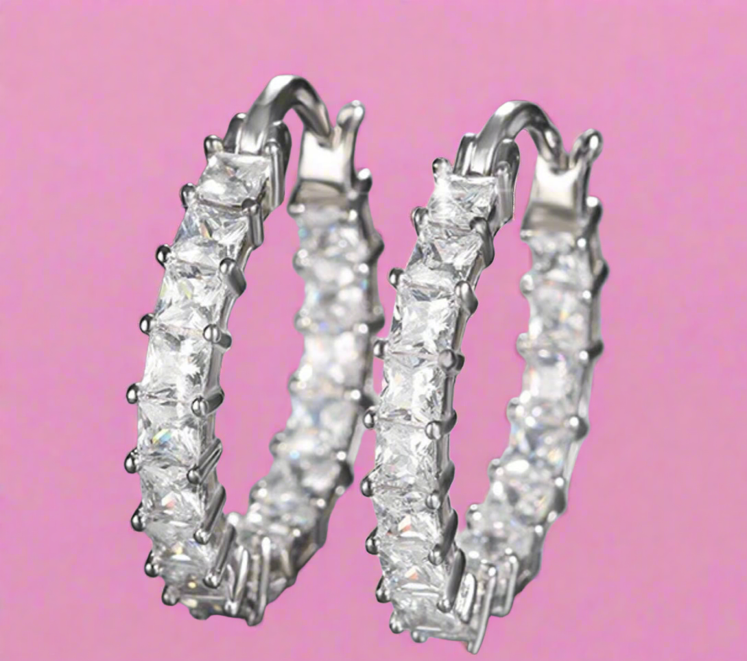 Dana Silver Hoop Earrings