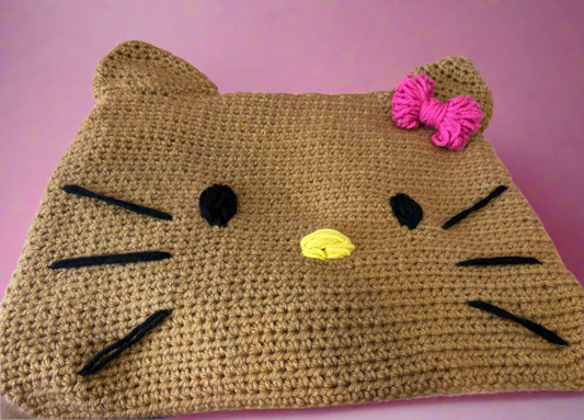 Custom Crochet Hello Kitty Inspired Tote