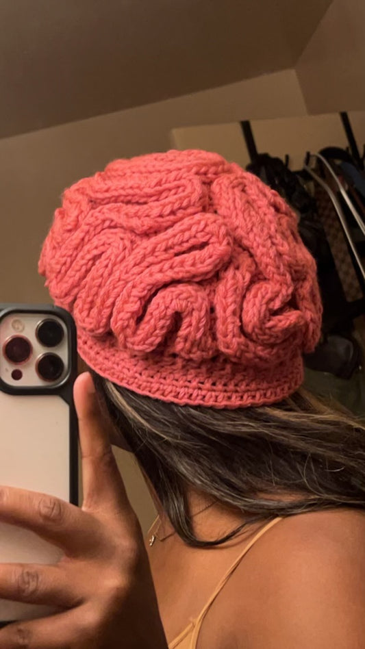 Custom Crochet Thinking Cap Beanie