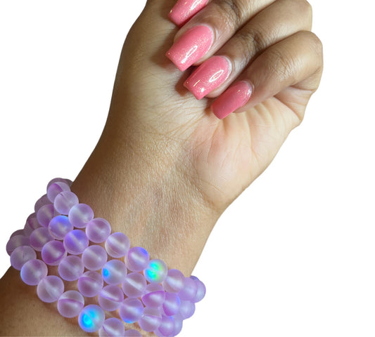 Purple Mermaid Beaded Bracelet (1 Pc)
