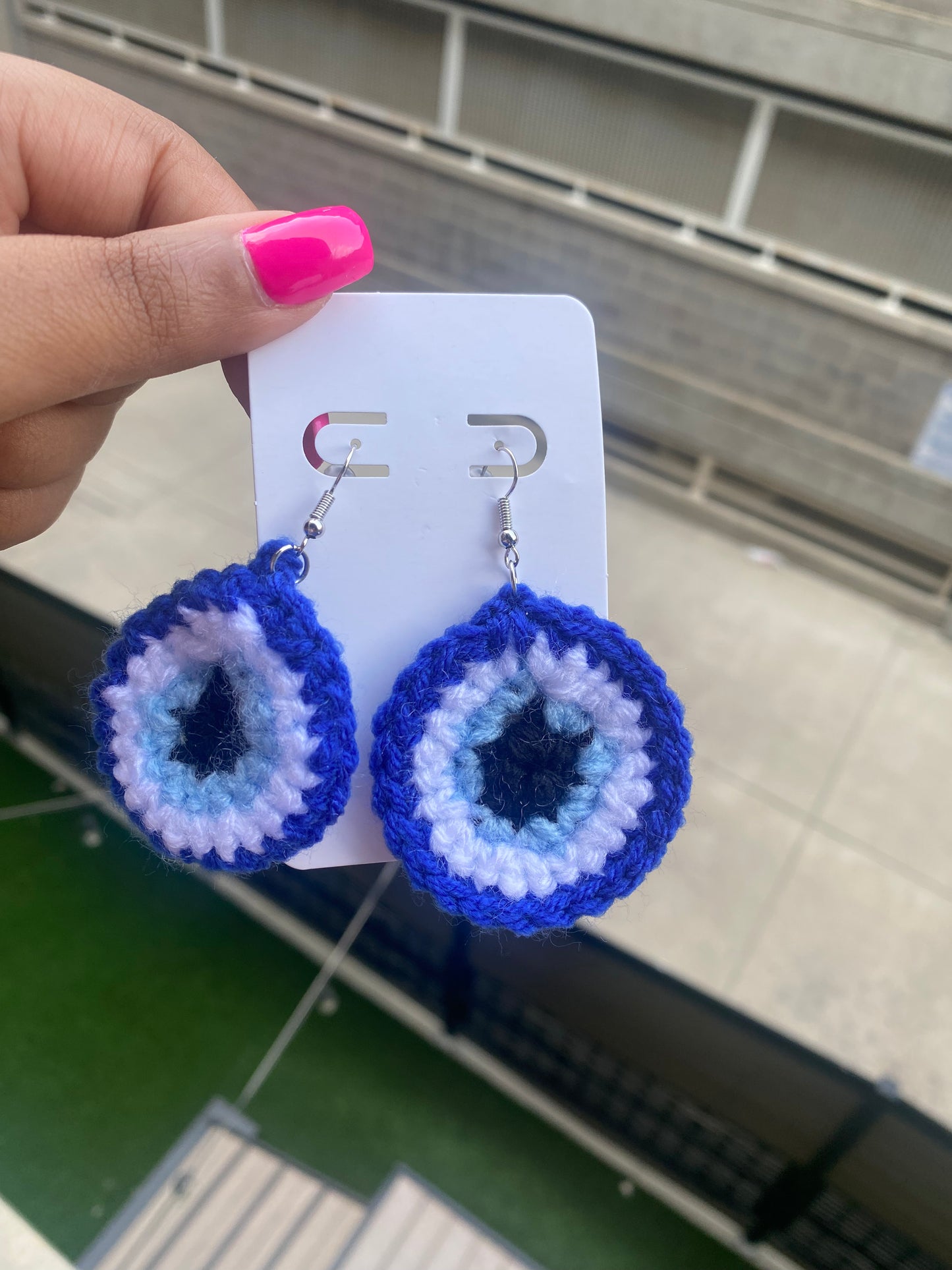 Evil Eye Hat & Earrings Set