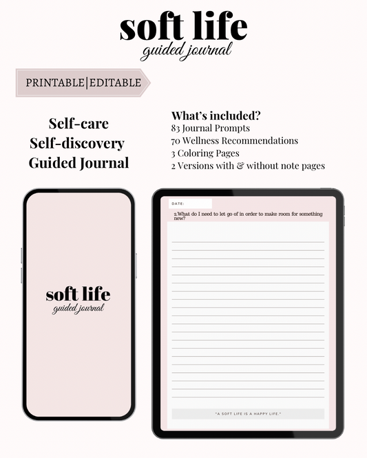 Soft Life Guided Journal