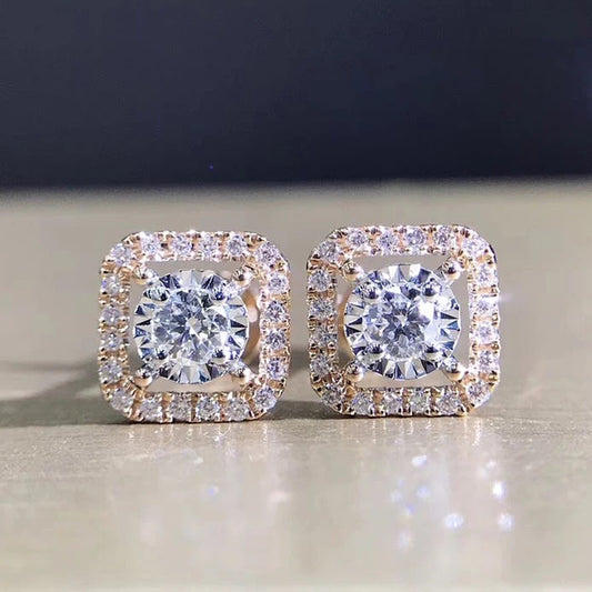 Princess Square Earrings