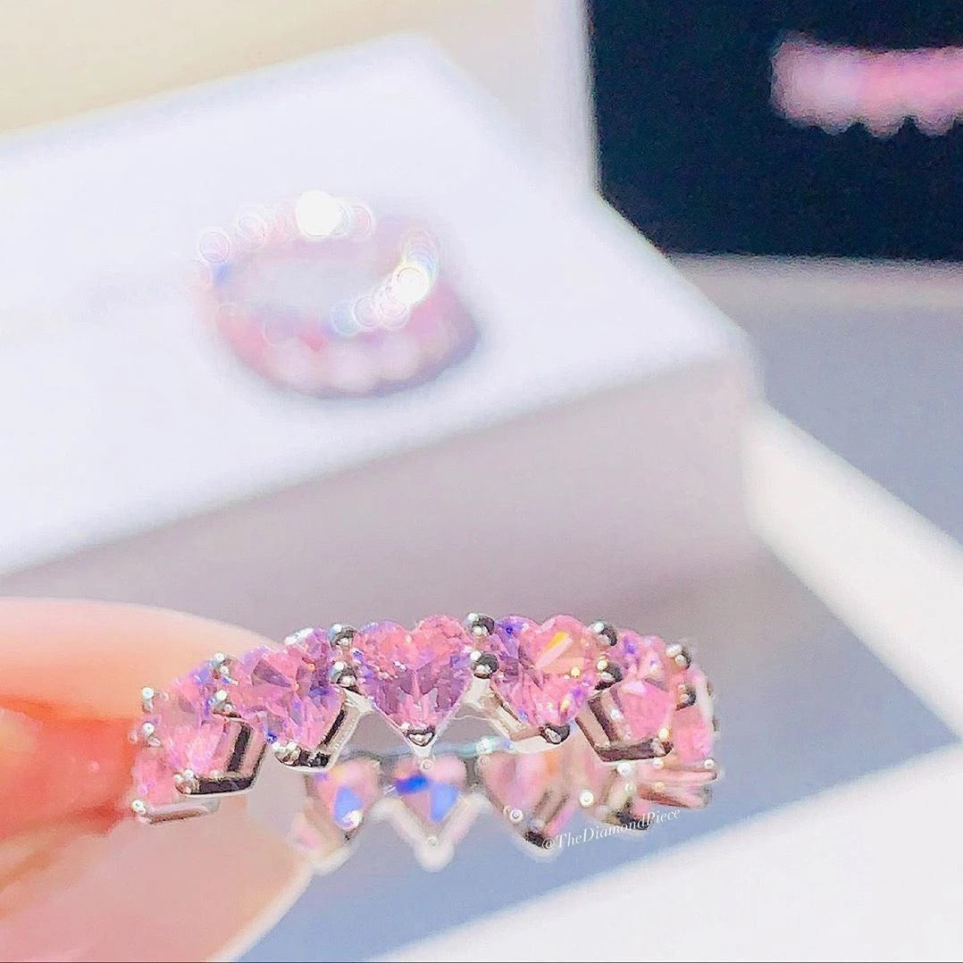 Pink Princess  Heart Ring