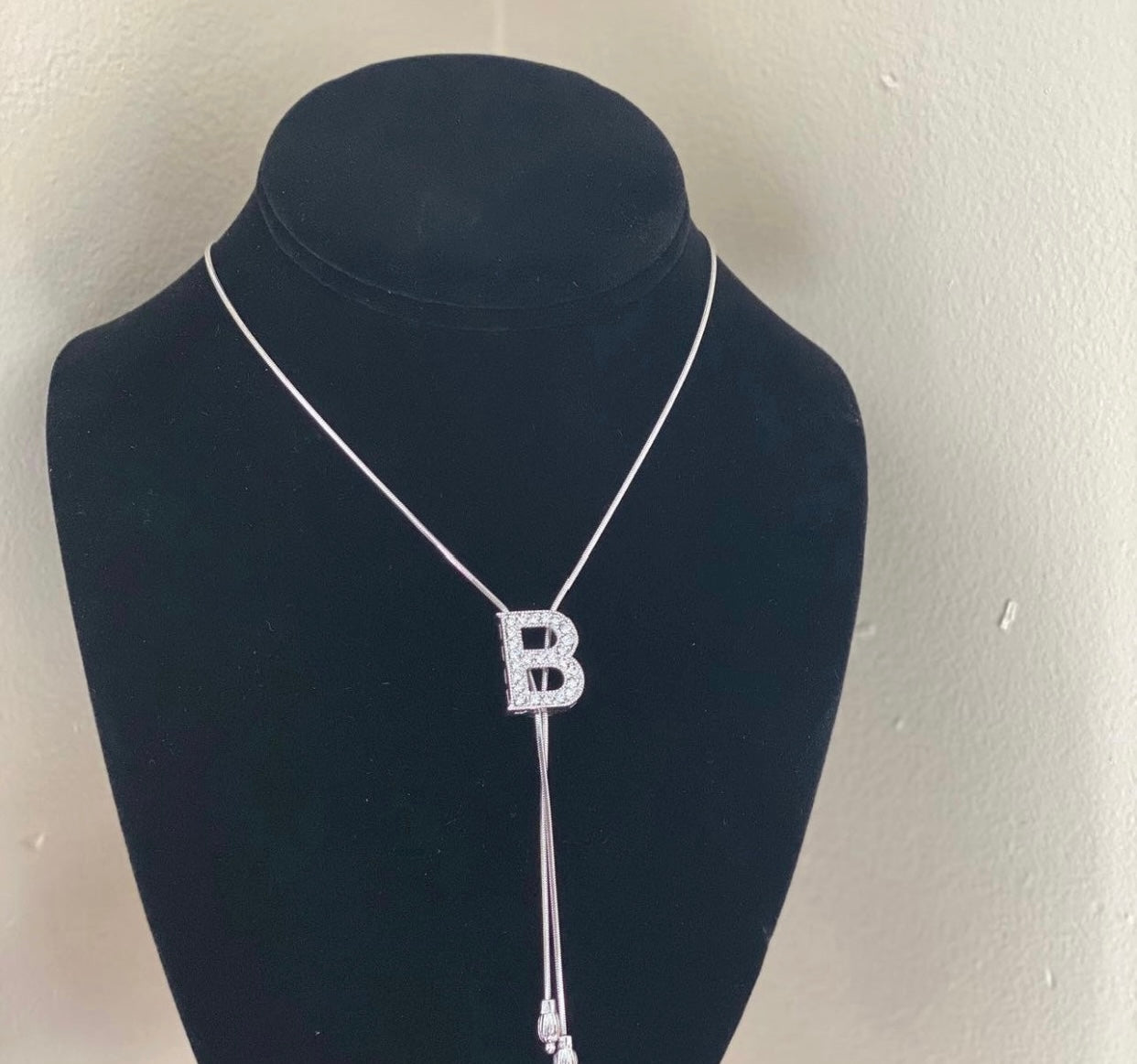 Tassel Initial Necklace